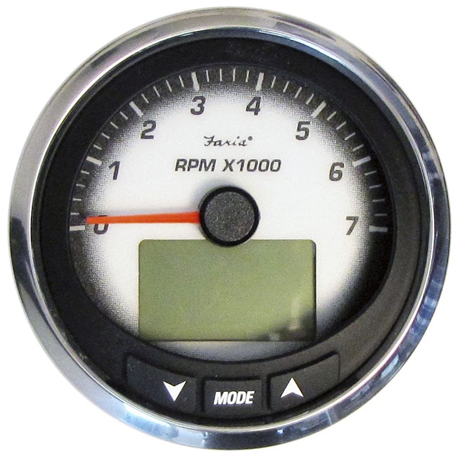 ...0-7000 RPM White Tachometer Part #: MGT018B Manufacturer: Mercu...